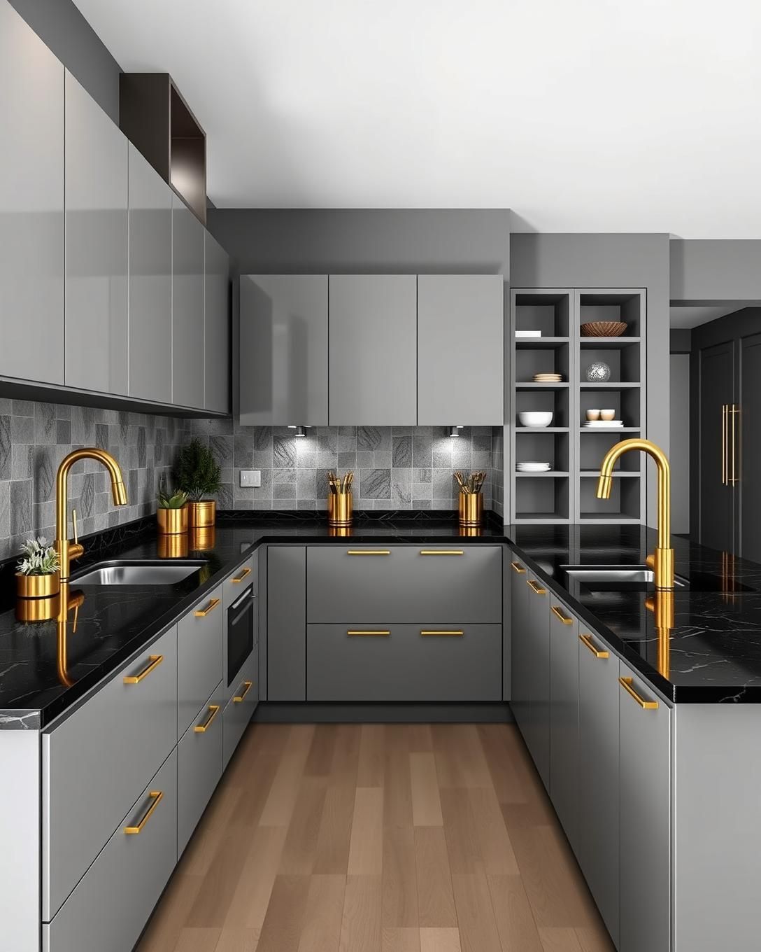 modern minimal kitchen interior