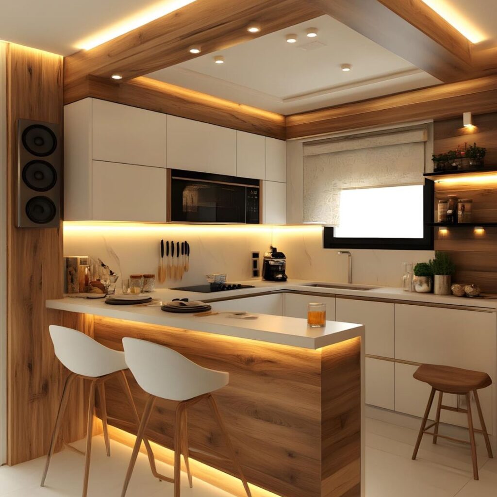 small kitchen LED lighting ideas